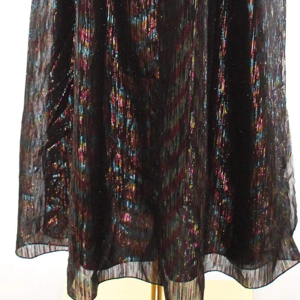 Aidan Mattox Metallic Organza Gown Size 0 - Picture 11 of 14